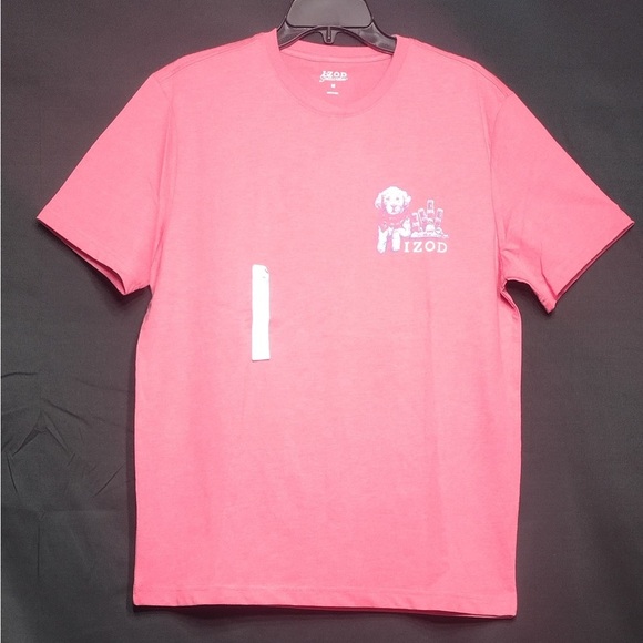 IZOD Men's Red Graphic T-Shirt size M brand new - Picture 1 of 9